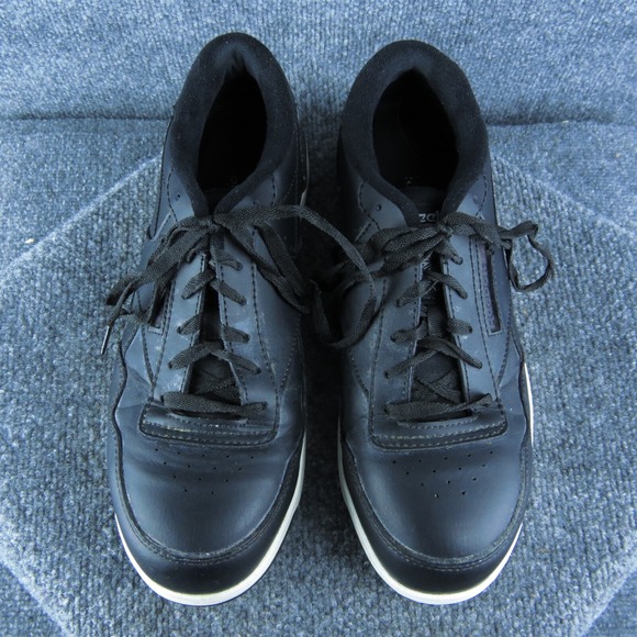 Reebok Steel Toe Men Sneaker Shoes Size 10 Wide Black Leather Lace Up‎ main image 4